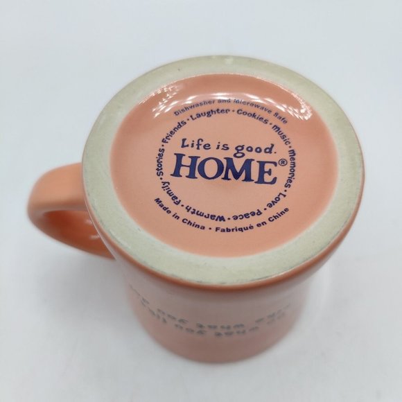 Life Is Good  Do What You Like Like What You Do Heavy Coffee Mug Orange 4" Tall - Picture 5 of 7